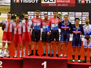 Torowy PŚ: Polscy sprinterzy srebrni w drużynie