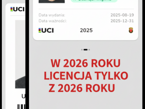 Komunikat Komisji Przełajowej  PZKol dotyczący ważności licencji kolarskich na wyścigach w styczniu 2026 r.